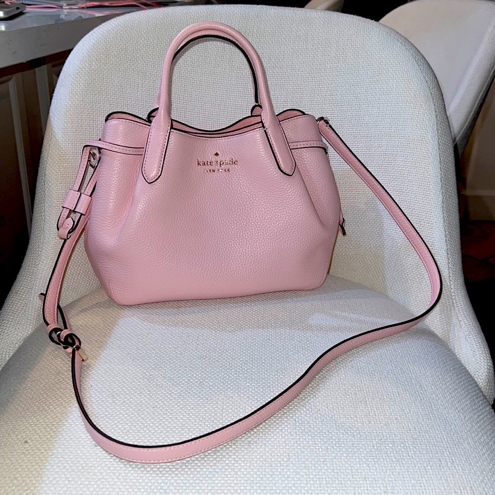-BRAND NEW- Kate spade Small leather satchel in chalk pink